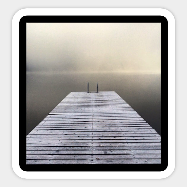 Frosty Dock Sticker by mmarchment